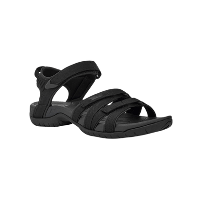 TEVA WOMEN'S TIRRA SANDAL - BLACK - FRONT VIEW