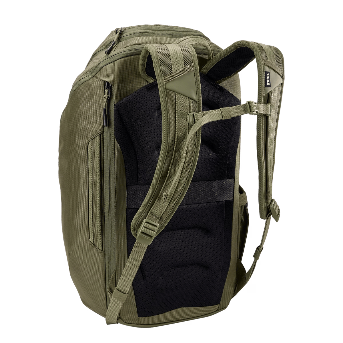THULE CHASM LAPTOP BACKPACK - 26 L - OLIVINE - BACK VIEW