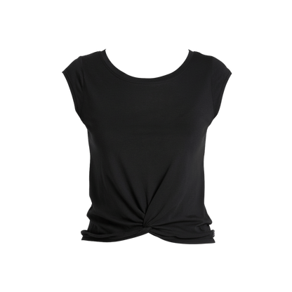 TOAD & CO ANZA SHORT SLEEVE SHIRT - BLACK - FRONT VIEW