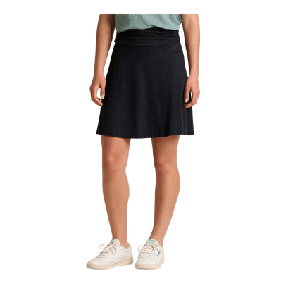 TOAD & CO CHAKA SKIRT - BLACK - FRONT VIEW