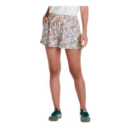 TOAD & CO WOMEN'S TAJ HEMP PULL-ON SHORT 3" - NORTH SHORE SHAPE PRINT - FRONT VIEW