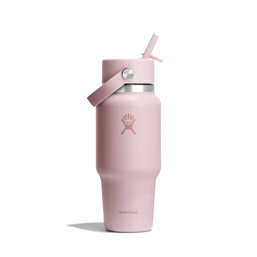 HYDRO FLASK WIDE MOUTH TRAVEL BOTTLE WITH FLEX STRAW 24OZ TRILLIUM