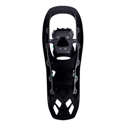 TUBBS SNOWSHOES FLEX RDG SNOWSHOE - BLACK/GREEN - BOTTOM/UNDERSIDE VIEW