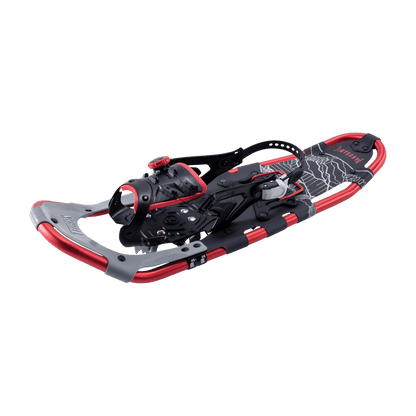 TUBBS SNOWSHOES PANORAMIC SNOWSHOE - BLACK/RED - SIDE VIEW