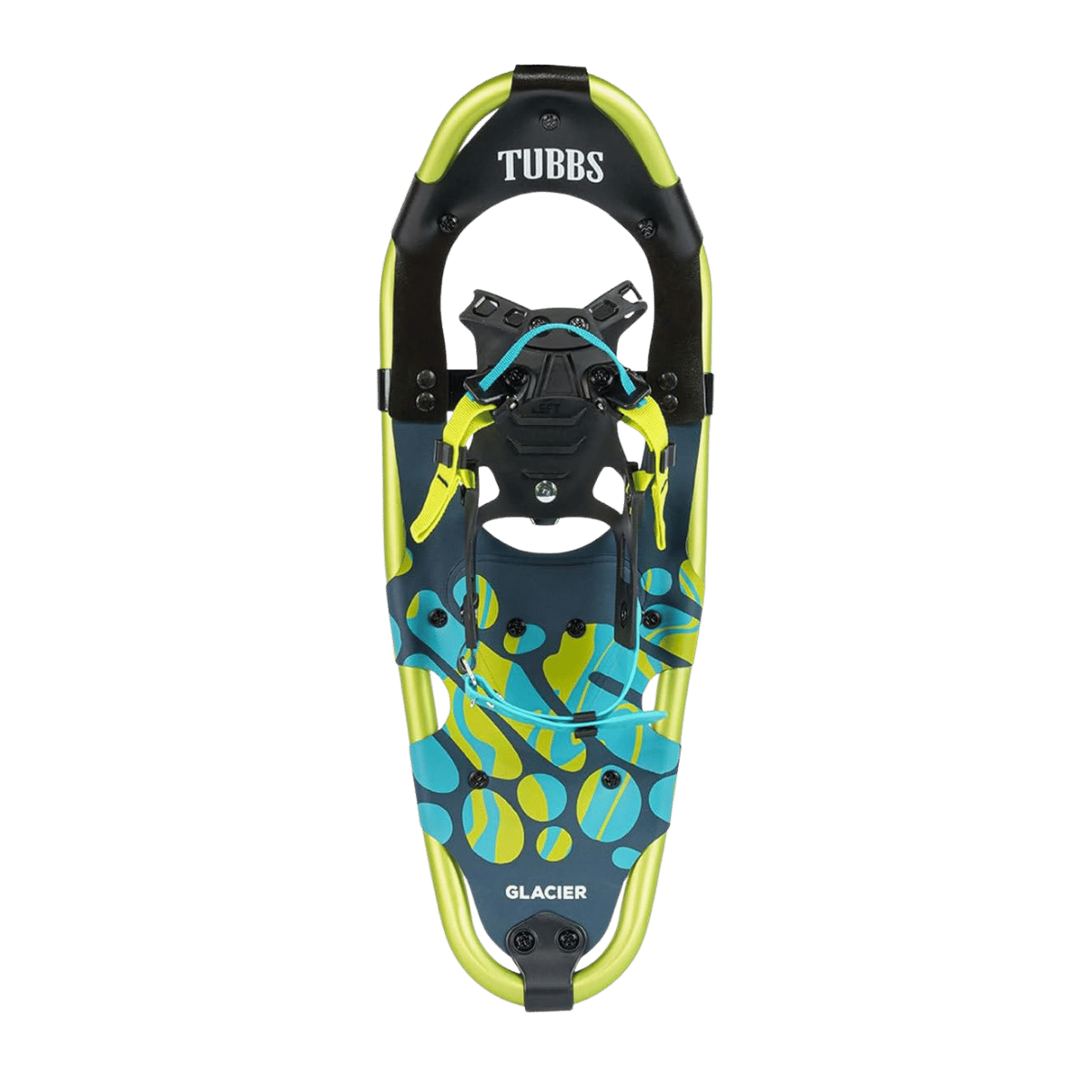 TUBBS SNOWSHOES YTH GLACIER SNOWSHOES - BLUE - FRONT VIEW
