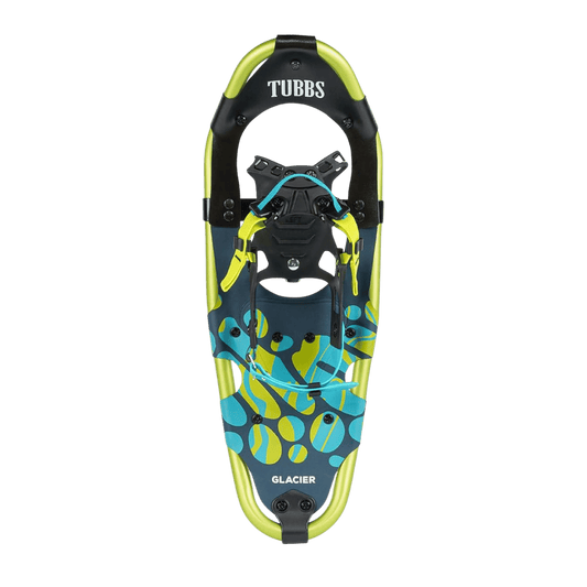 TUBBS SNOWSHOES YTH GLACIER SNOWSHOES - BLUE - FRONT VIEW