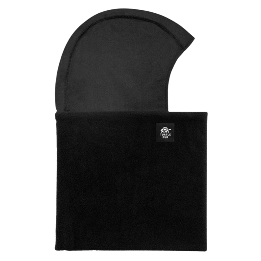 TURTLE FUR KIDS CHELONIA 150 FLEECE SHELLACLAVA BLACK SIDE VIEW