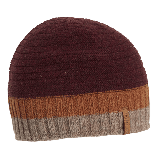 TURTLE FUR LAMBSWOOL BRADY WINE BEANIE
