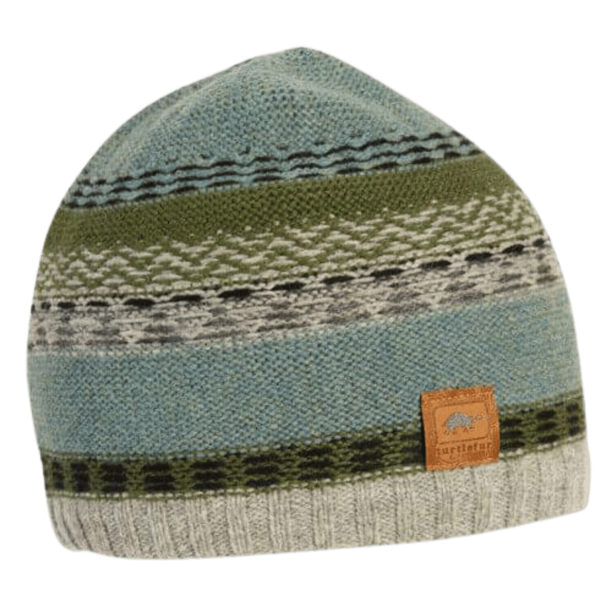 TURTLE FUR LAMBSWOOL DAMON BEANIE - SLATE