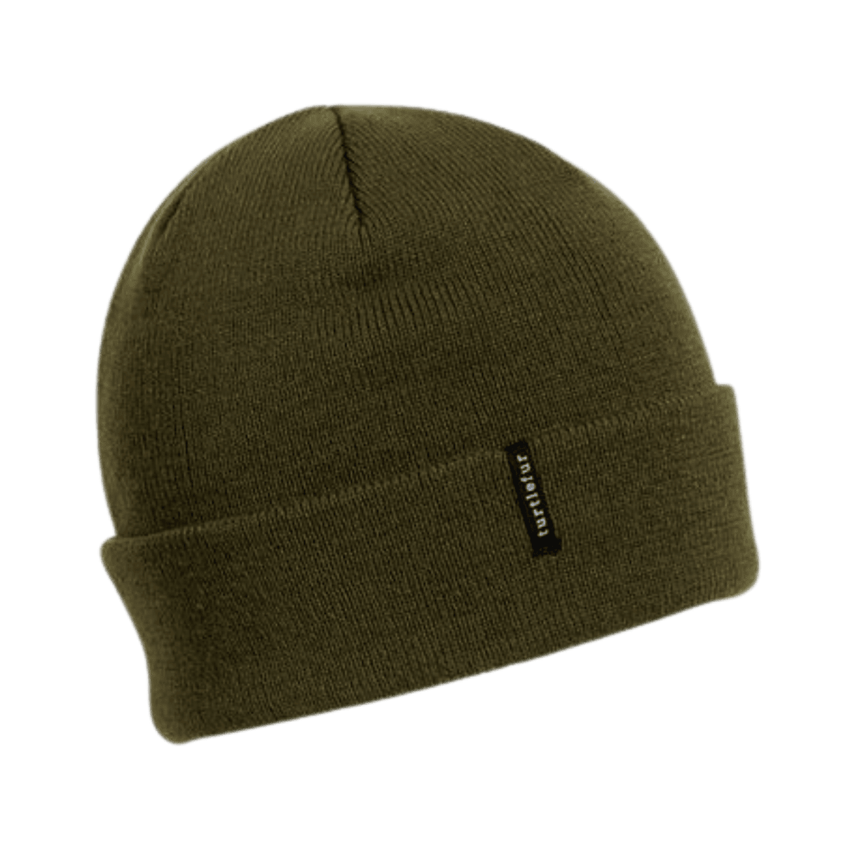 TURTLE FUR EXPLORER BEANIE - MOSS -  FRONT VIEW