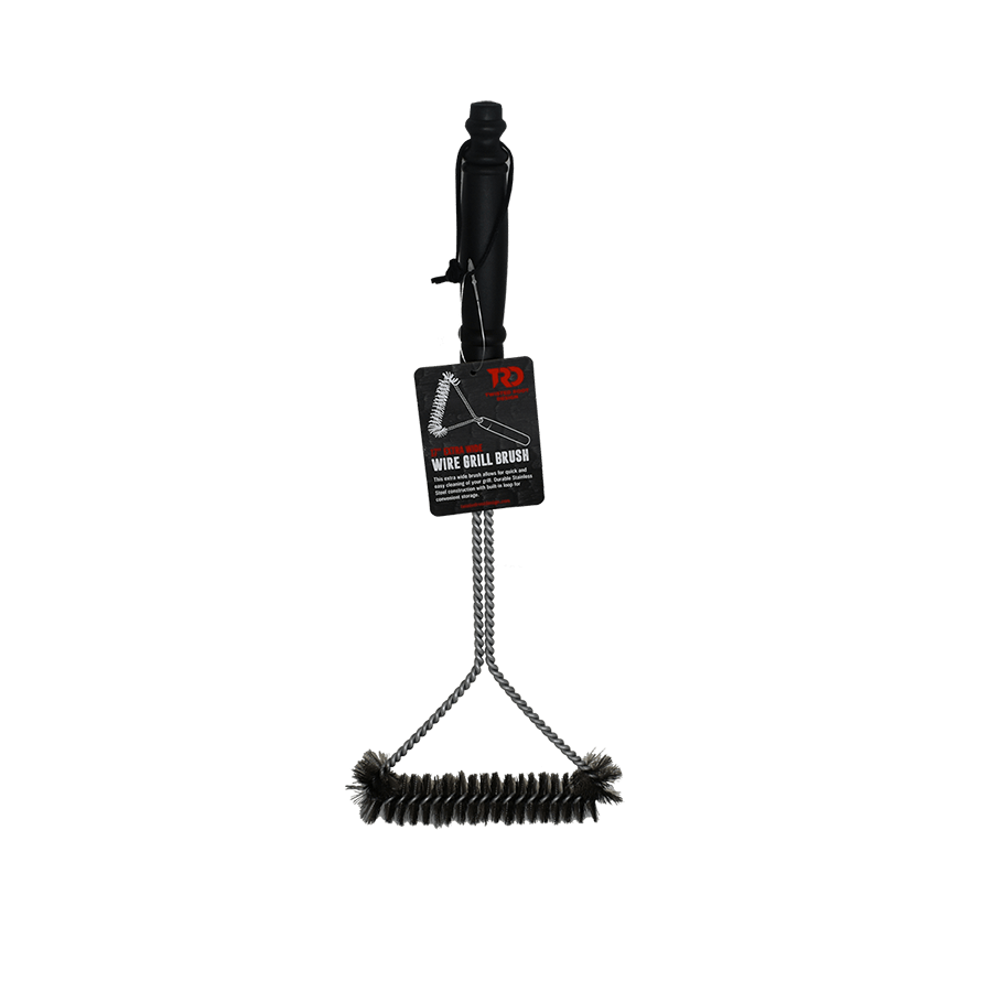 TWISTED ROOT DESIGN 17" EXTRA WIDE WIRE GRILL BRUSH