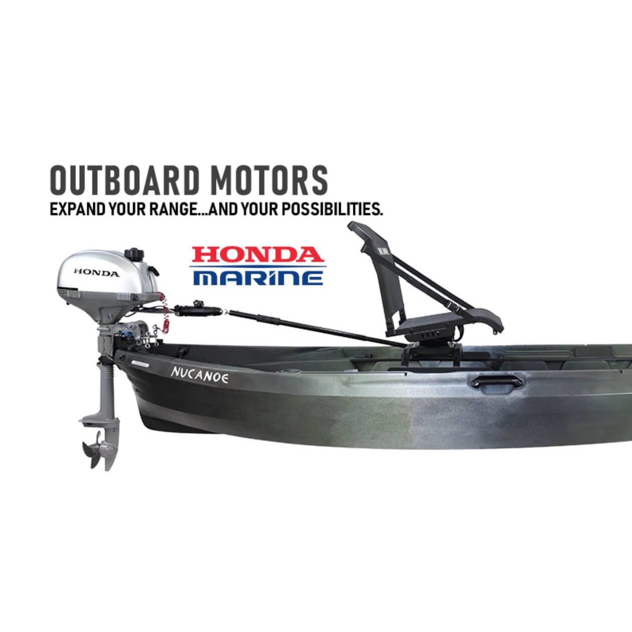 NUCANOE U10 KAYAK - 10'10" Outboard motors