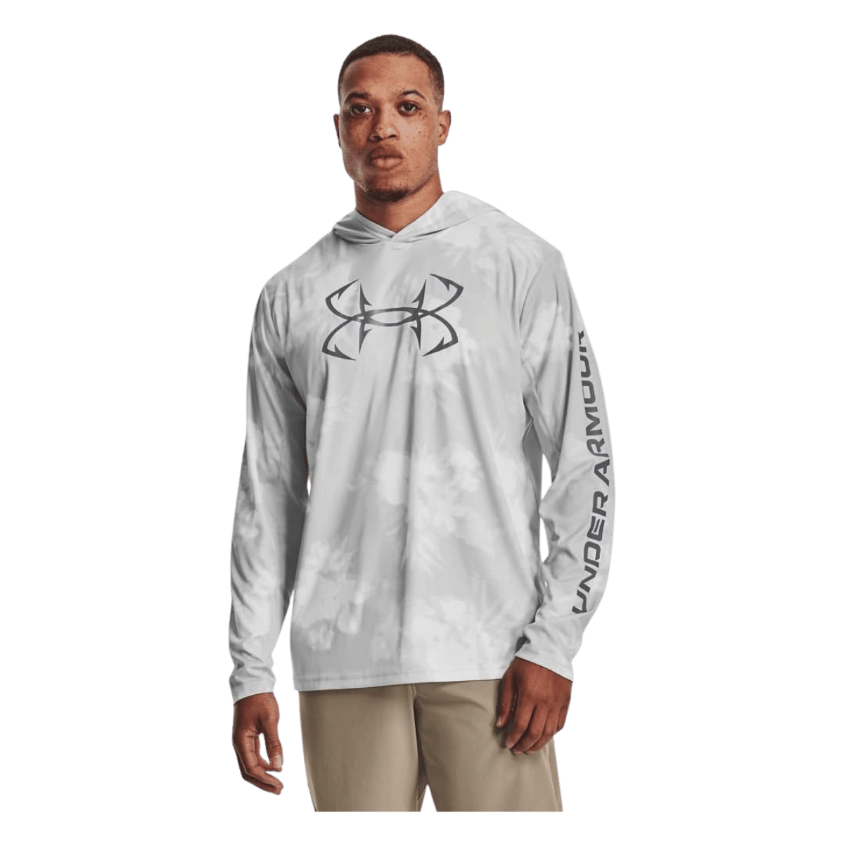 UNDERARMOUR ISO CHILL SHOREBREAK CAMO HOODIE WW FRONT