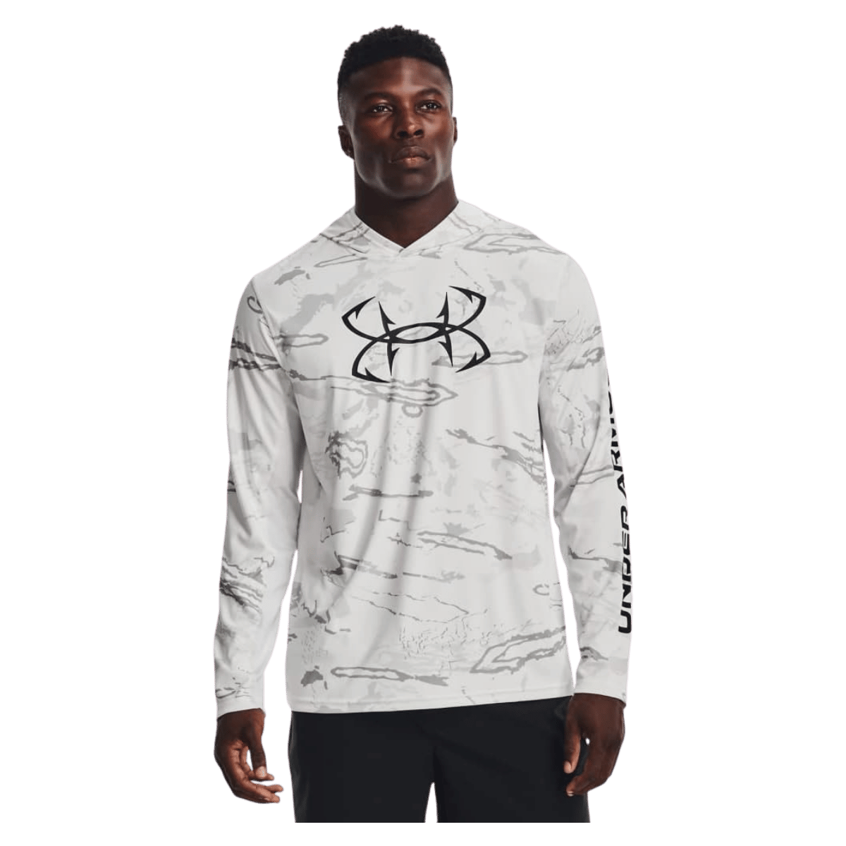 UNDERARMOUR ISO CHILL SHOREBREAK CAMO HOODIE WW FRONT