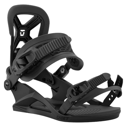 UNION KID'S CADET SNOWBOARD BINDINGS 22/23 - BLACK - SIDE VIEW