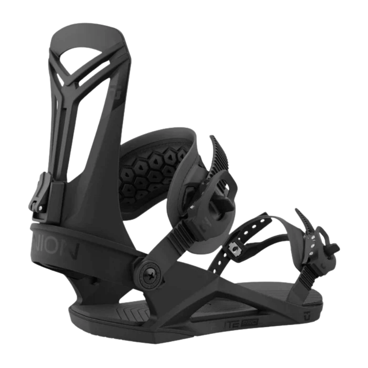 UNION MEN'S FLITE PRO SNOWBOARD BINDING - BLACK_BACK SIDE ANGLE