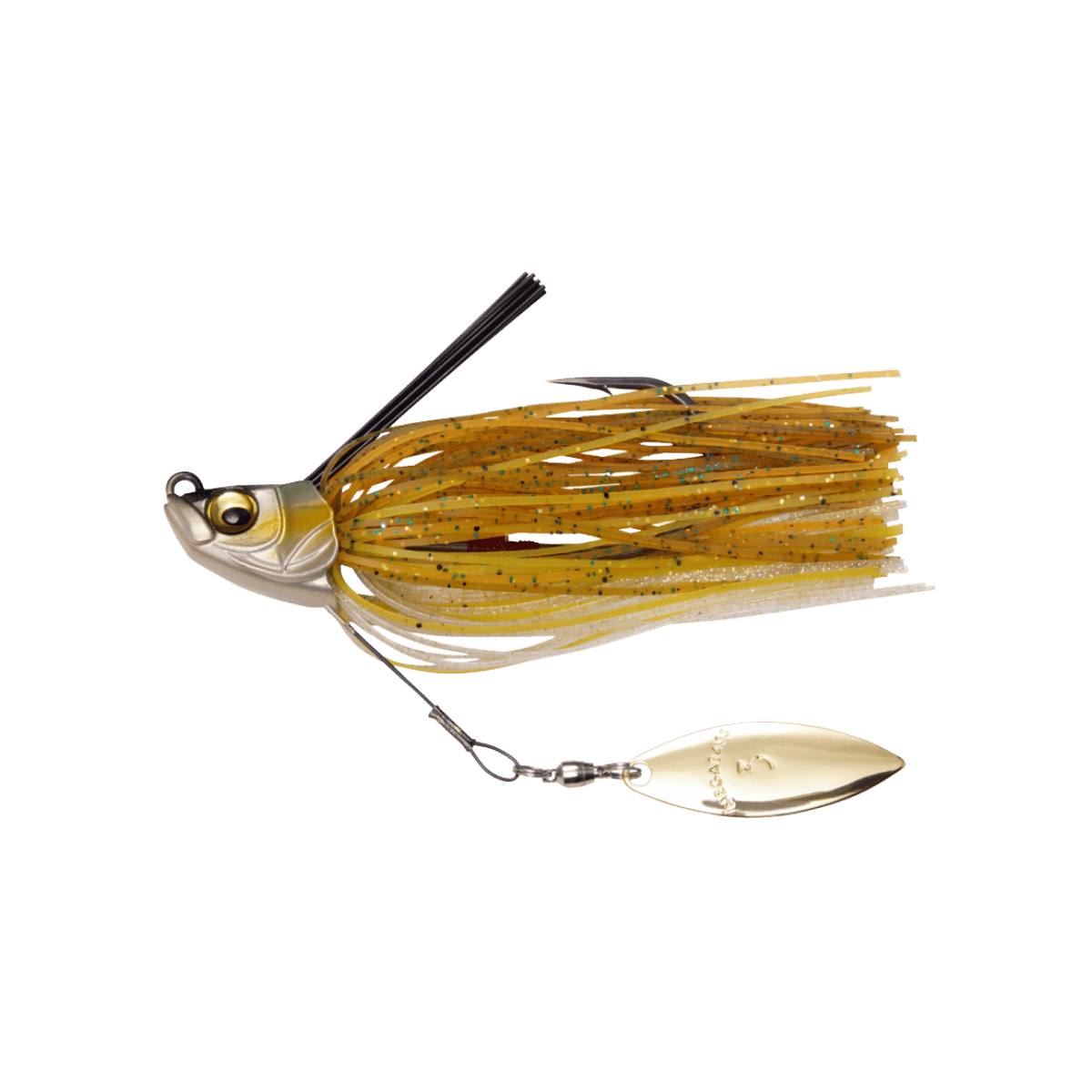 MEGABASS UOZE SWIMMER BASS JIG #3 TITANIUM WIRE_GOLDEN