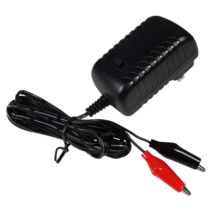 UPG D1724 SEALED LEAD ACID BATTERY CHARGER 6V/12V SWITCHABLE SINGLE-STAGE WITH ALLIGATOR CHIPS_BACK VIEW