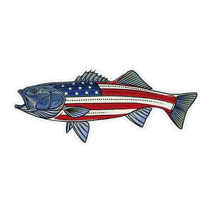 USA bass CASEY UNDERWOOD fish decal or sticker