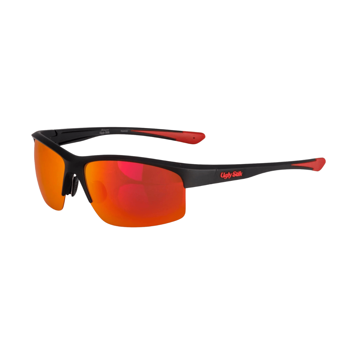UGLY STIK USK012 SUNGLASSES MATTE BLACK/COPPER/RED