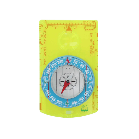 UST GEAR HI VIS DELUXE MAP COMPASS YELLOW
