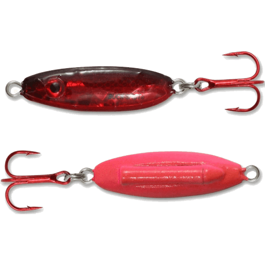 NORTHLAND BUCK-SHOT RATTLE SPOON S-GLO REDFISH 1/16OZ