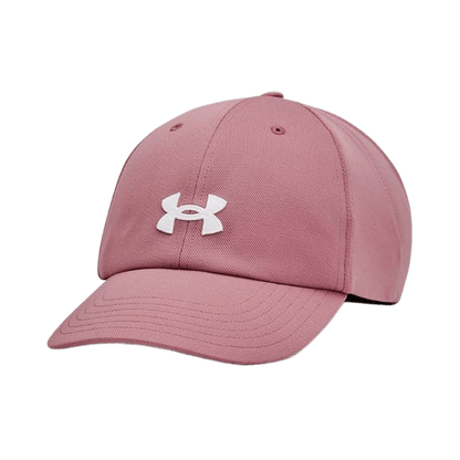 UNDER ARMOUR WOMEN'S BLITZING WRAPBACK CAP - PINK ELIXIR - FRONT VIEW