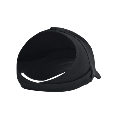 UNDER ARMOUR WOMEN'S BLITZING WRAPBACK CAP - BLACK/HALO GRAY - ONE SIZE - BACK VIEW