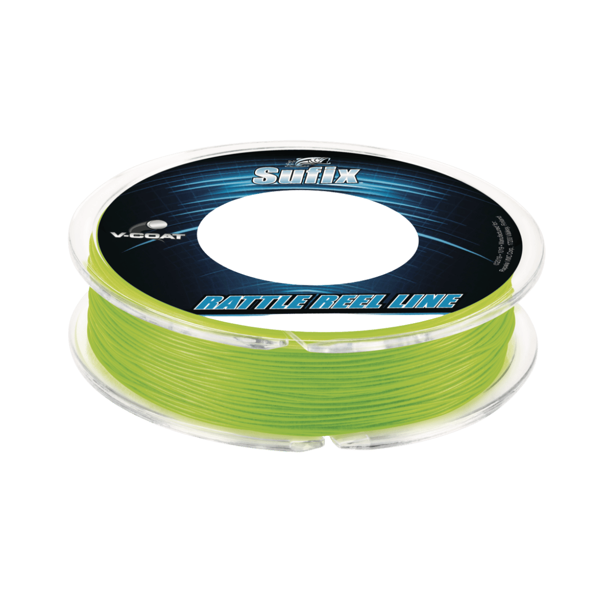 SUFIX RATTLE REEL V-COAT 50YD - 20 LBS - NEON LIME