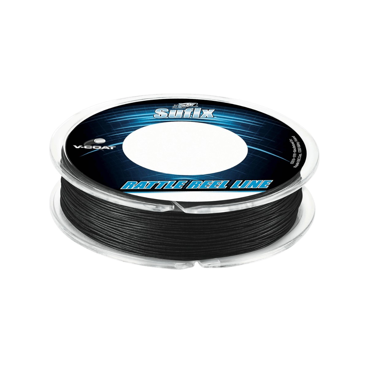 SUFIX RATTLE REEL V-COAT 50YD - 30 LBS - BLACK