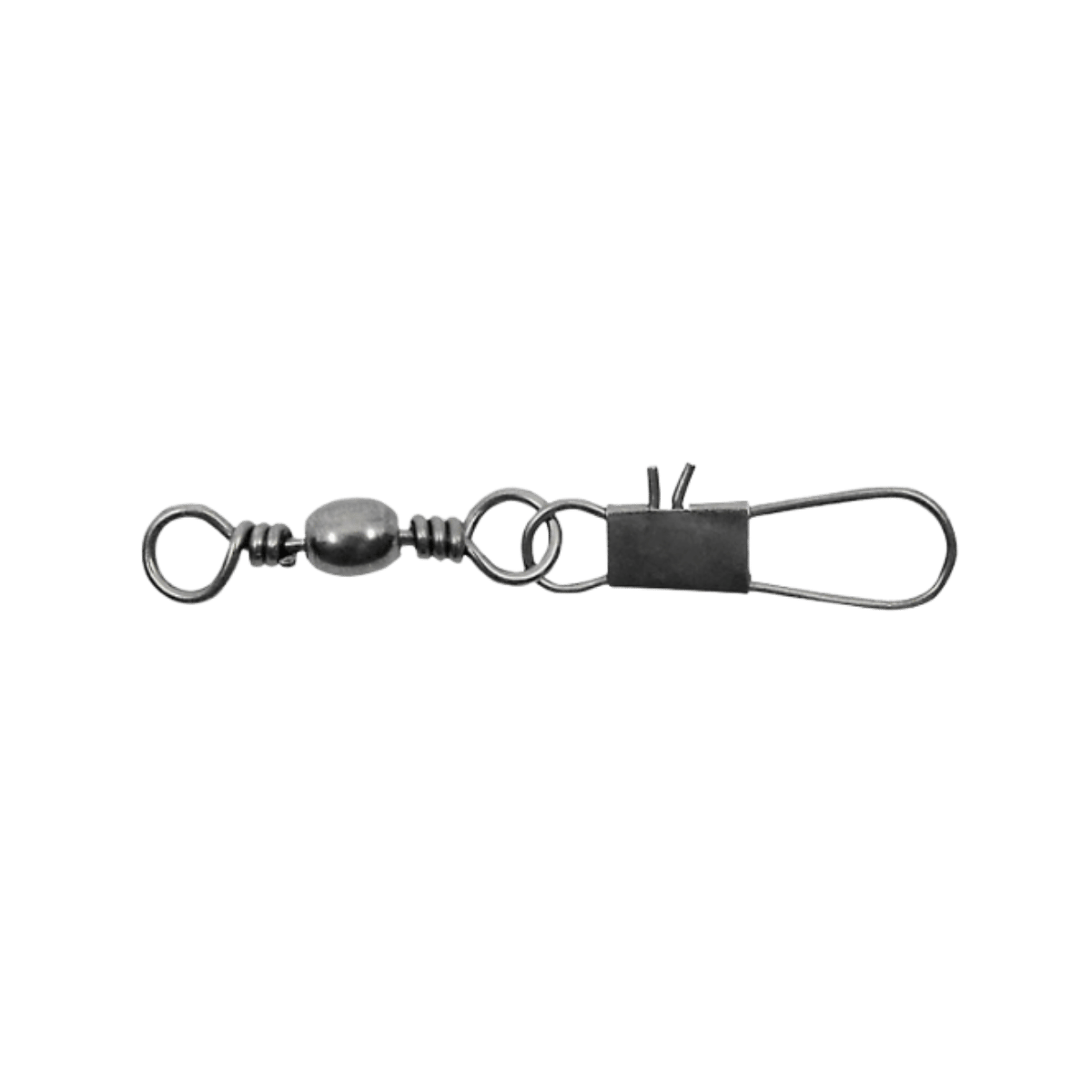 VANGUARD TACKLE BARREL SWIVEL W/INTERLOCK SNAP BLACK