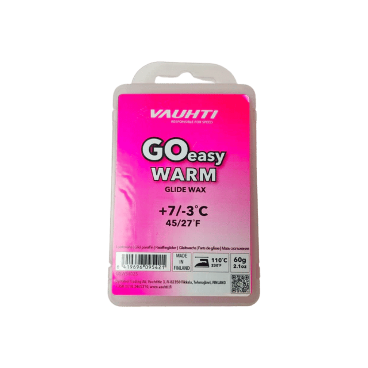 VAUHTI WAX TECHNOLOGIES GO EASY WARM BLOCK PINK