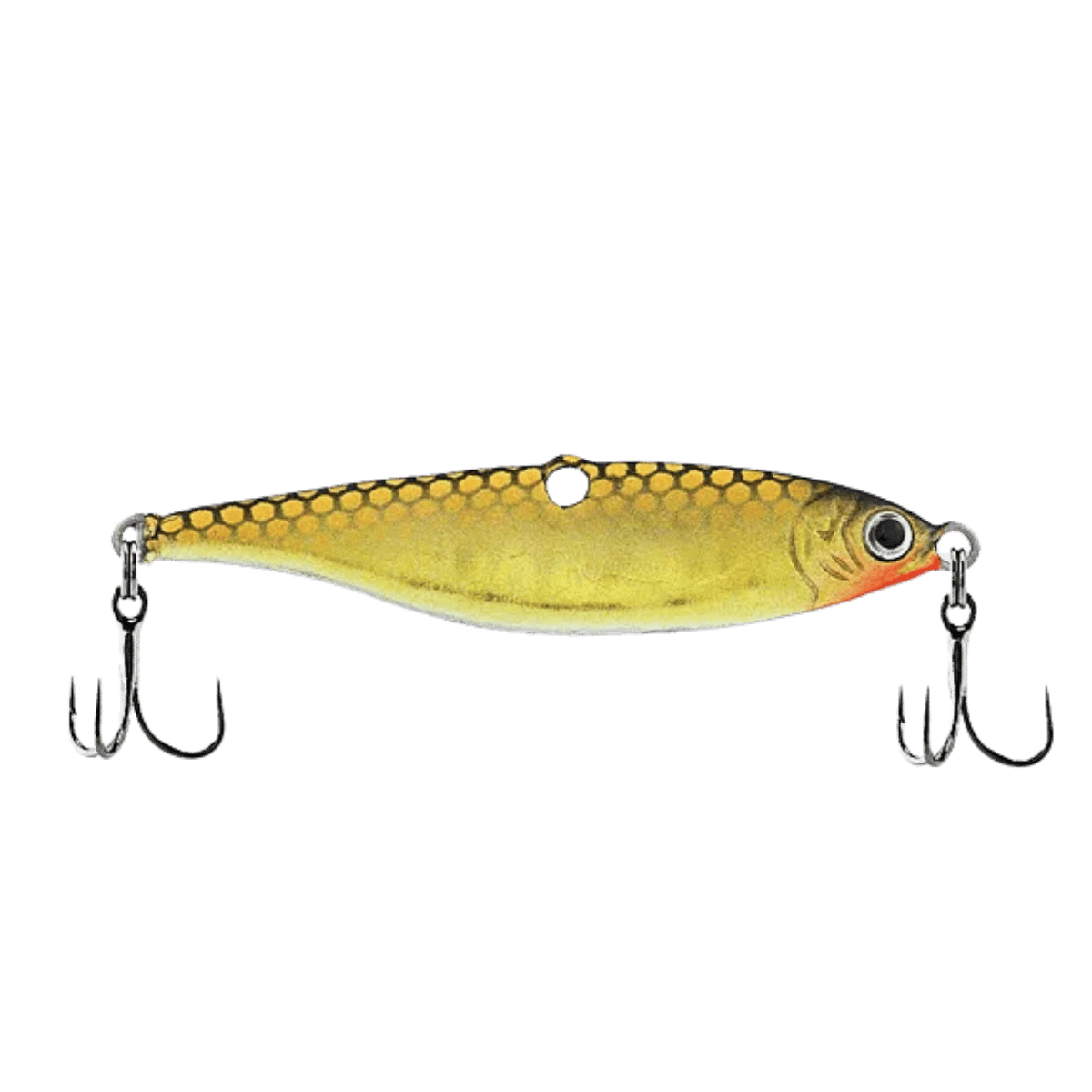BERKLEY VIBRATO SALTWATER ICE FISHING 2-5/8 - NATURAL GOLDEN SHINE