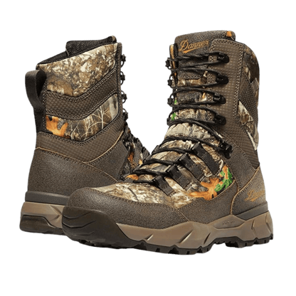 DANNER VITAL 8" 800G INSULATED WIDE HUNTING BOOTS - REALTREE EDGE - SIDE AND BACK