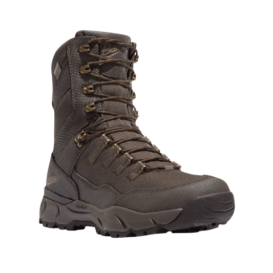 DANNER VITAL 8" WATERPROOF HUNTING BOOTS - BROWN - LEFT SIDE ANGLE