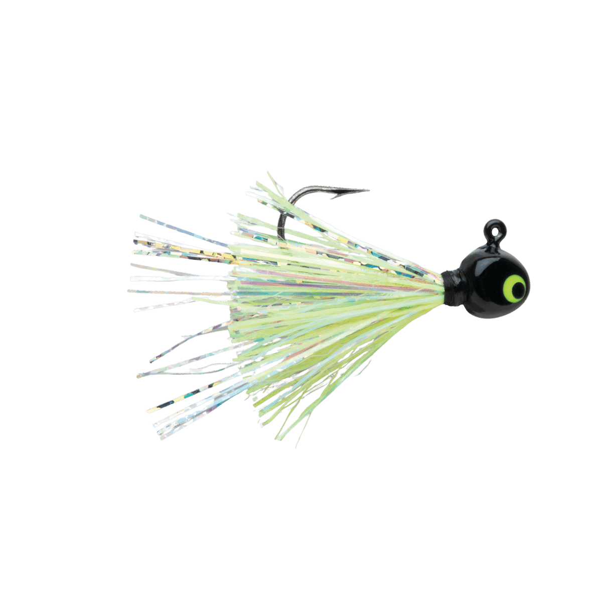 VMC HOT SKIRT GLOW JIG BLACK CHARTREUSE IMAGE