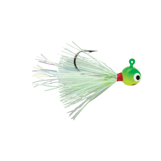 VMC HOT SKIRT GLOW JIG 1/32OZ CHARTREUSE LIME GREEN