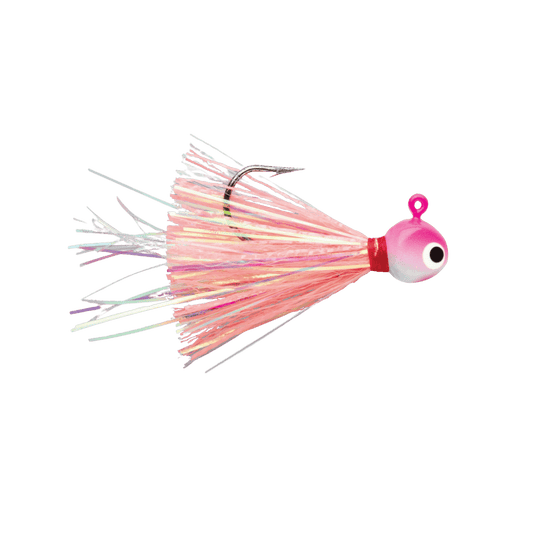 VMC HOT SKIRT GLOW JIG PINK PEARL IMAGE