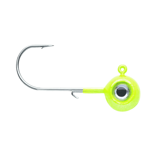 VMC NEON MOON EYE JIG GLOW CHARTREUSE