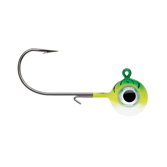 VMC NEON MOON EYE JIG GREEN FIRE UV IMAGE