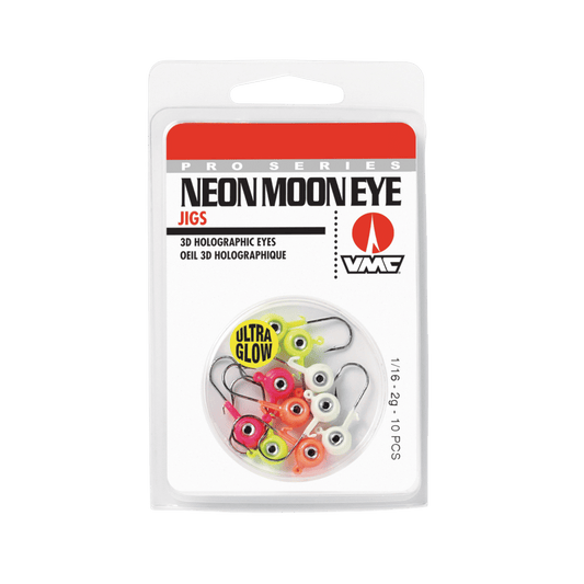 VMC NEON MOON EYE JIG GLOW KIT 1 8OZ ASSORTED COLORS