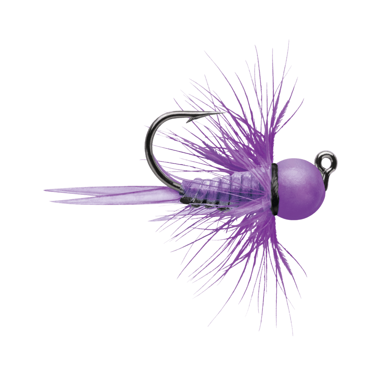 VMC TUNGSTEN BULLFLY JIG GLOW PURPLE