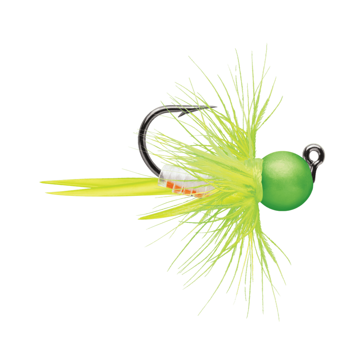VMC TUNGSTEN BULLFLY JIG GREEN ORANGE GLOW