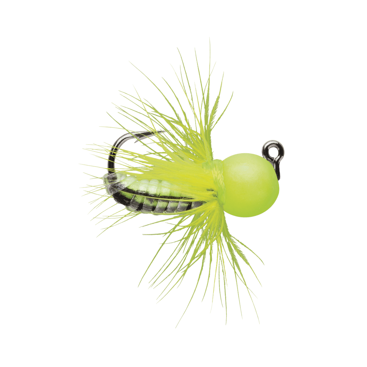 VMC TUNGSTEN FLY JIG GLOW CHARTREUSE