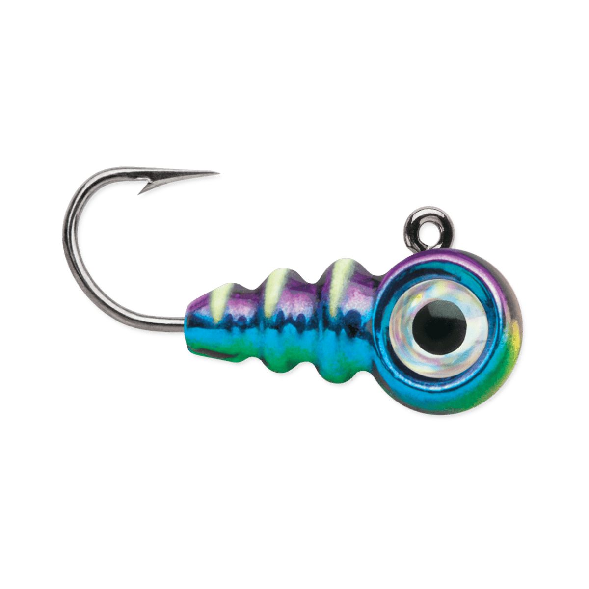 VMC TUNGSTEN LARV EYE JIG GLOW METTALIC RAINBOW