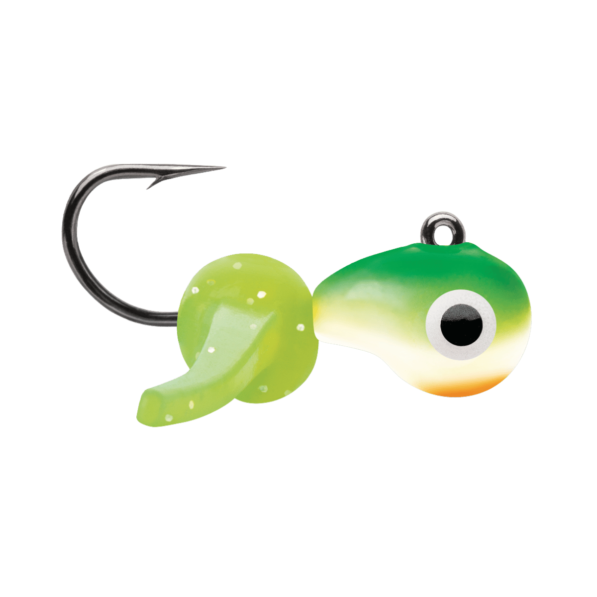VMC TUNGSTEN MUSTACHE JIG GREEN ORANGE GLOW
