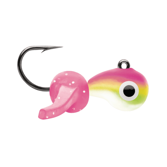 VMC TUNGSTEN MUSTACHE JIG PINK CHART GLOW
