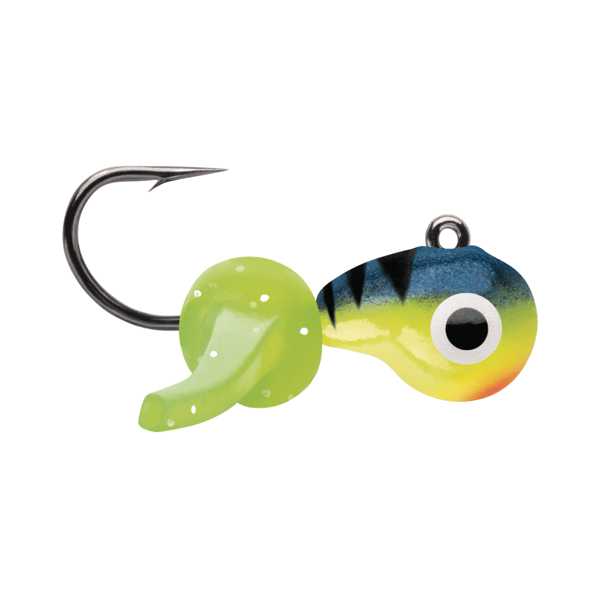VMC TUNGSTEN MUSTACHE JIG GLOW HOT PERCH