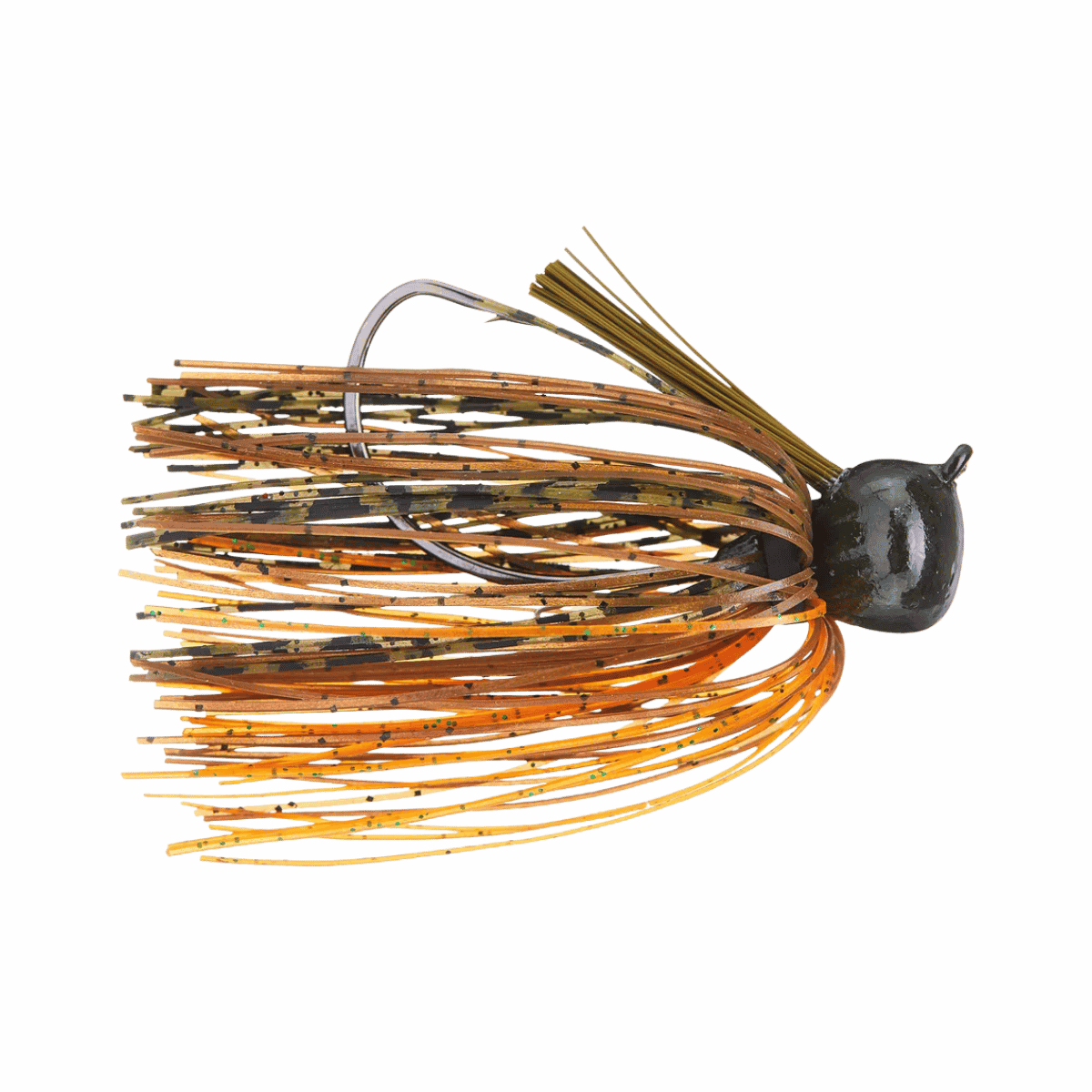 VMC WEEDLESS FOOTBALL JIG GREEN PUMPKIN ORANGE