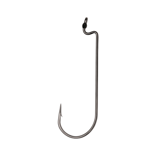 VMC WORM HOOK #1, BLACK NICKEL